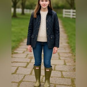 Hunter Original Tall Rain Boots - Size 8 (EU 38, UK 5)